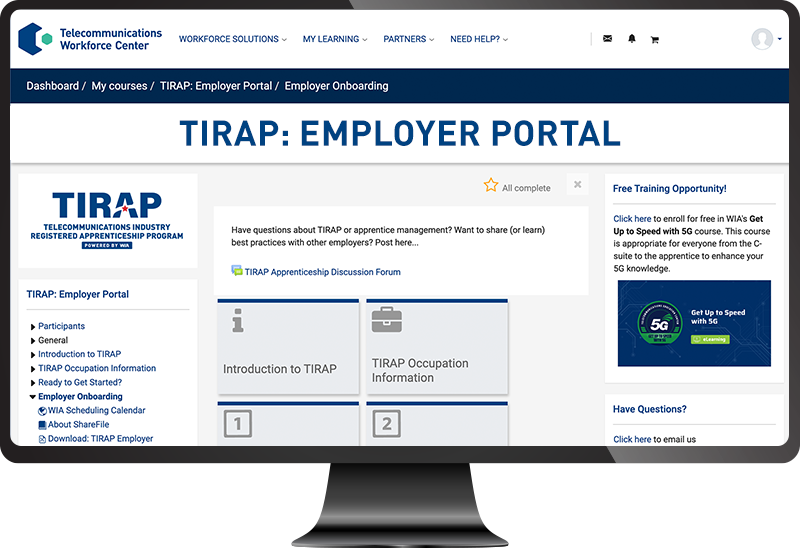 TIRAP Employer Portal